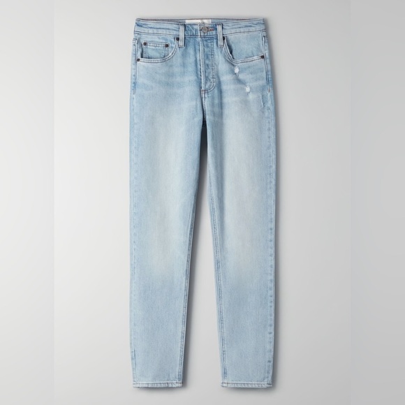 Aritzia Denim Forum The Yoko High-Rise Slim Tequila A-Go-Go Size 27 NWT - Picture 5 of 7